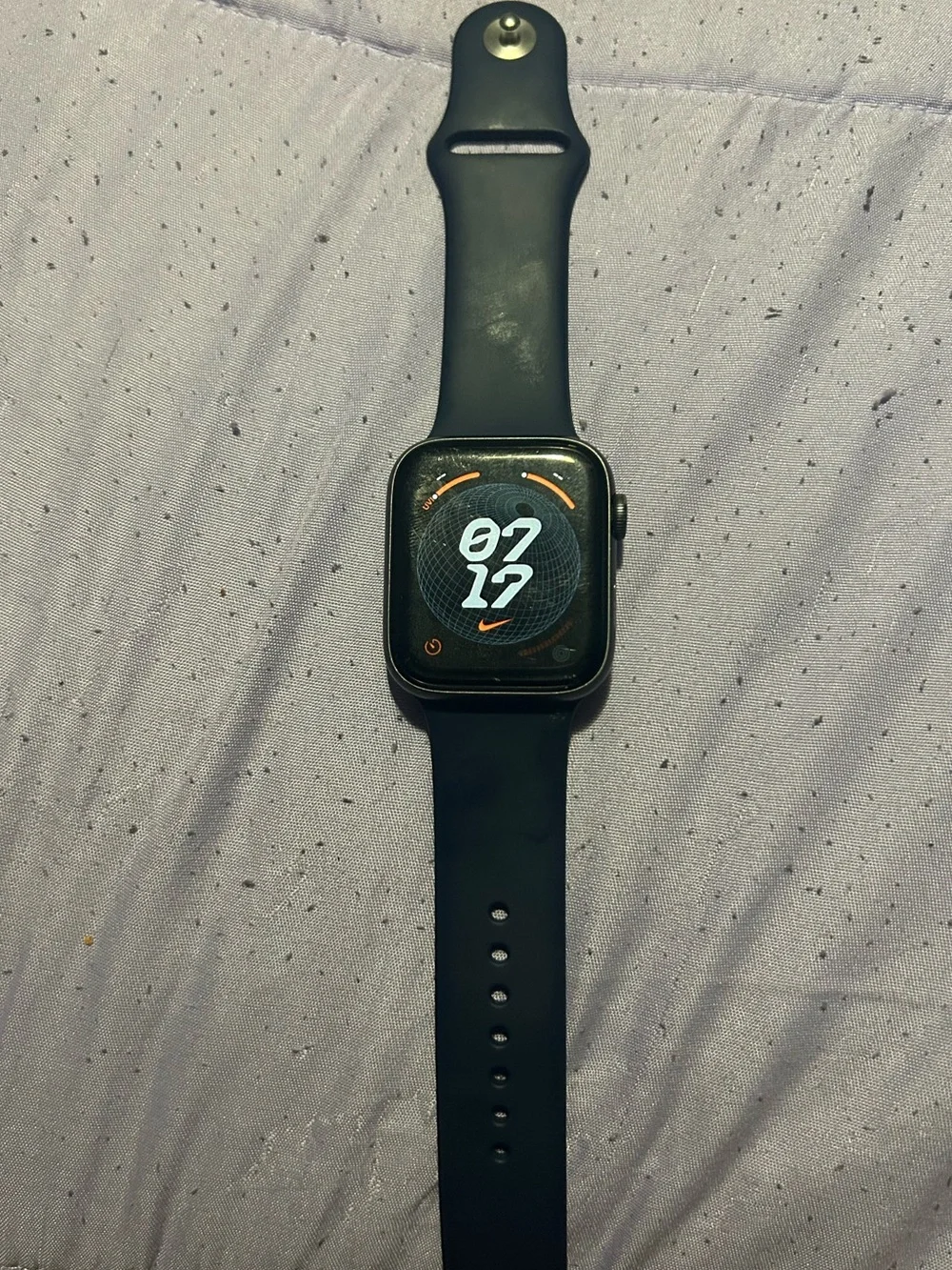 Apple Black Smartwatch with Black Silicone Band